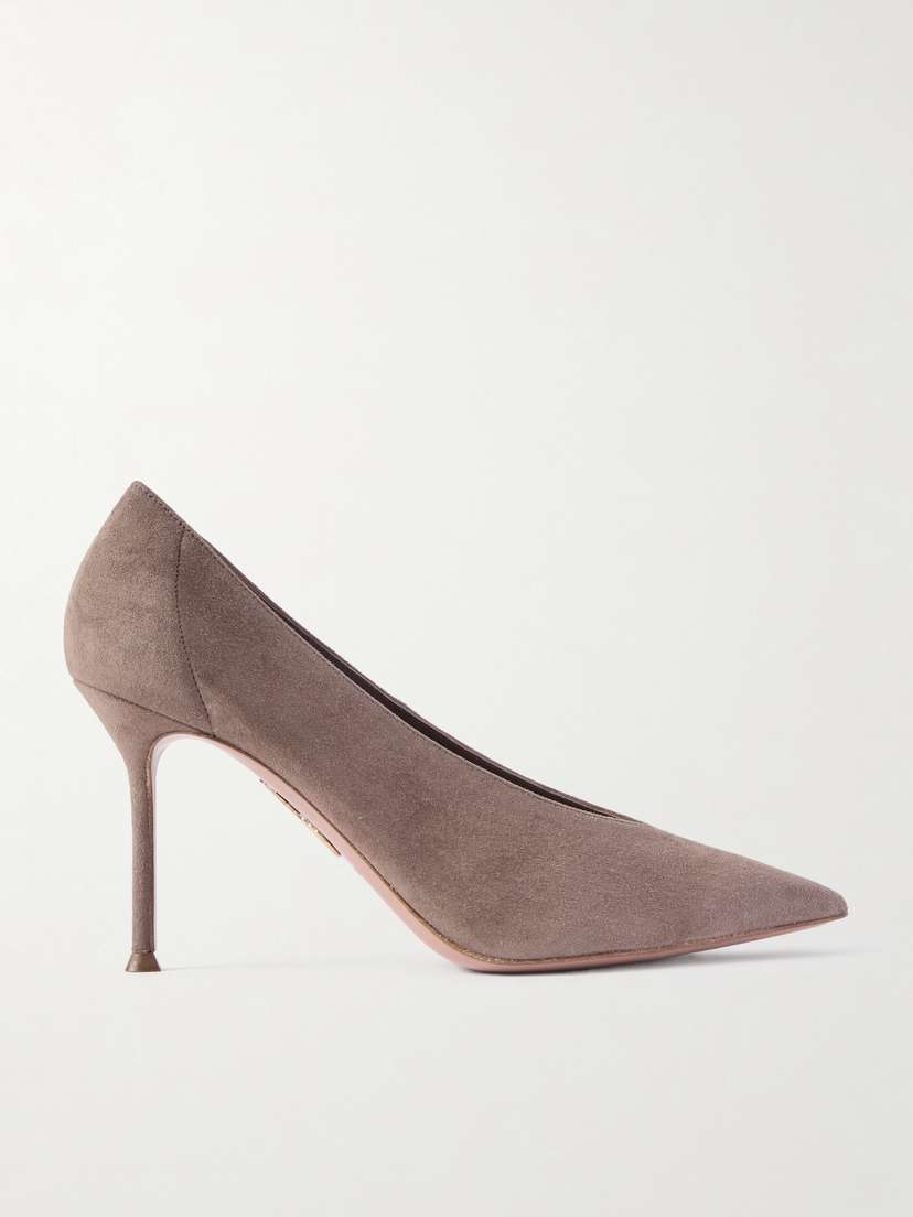 Aquazzura Voltaire 85 Suede Pumps