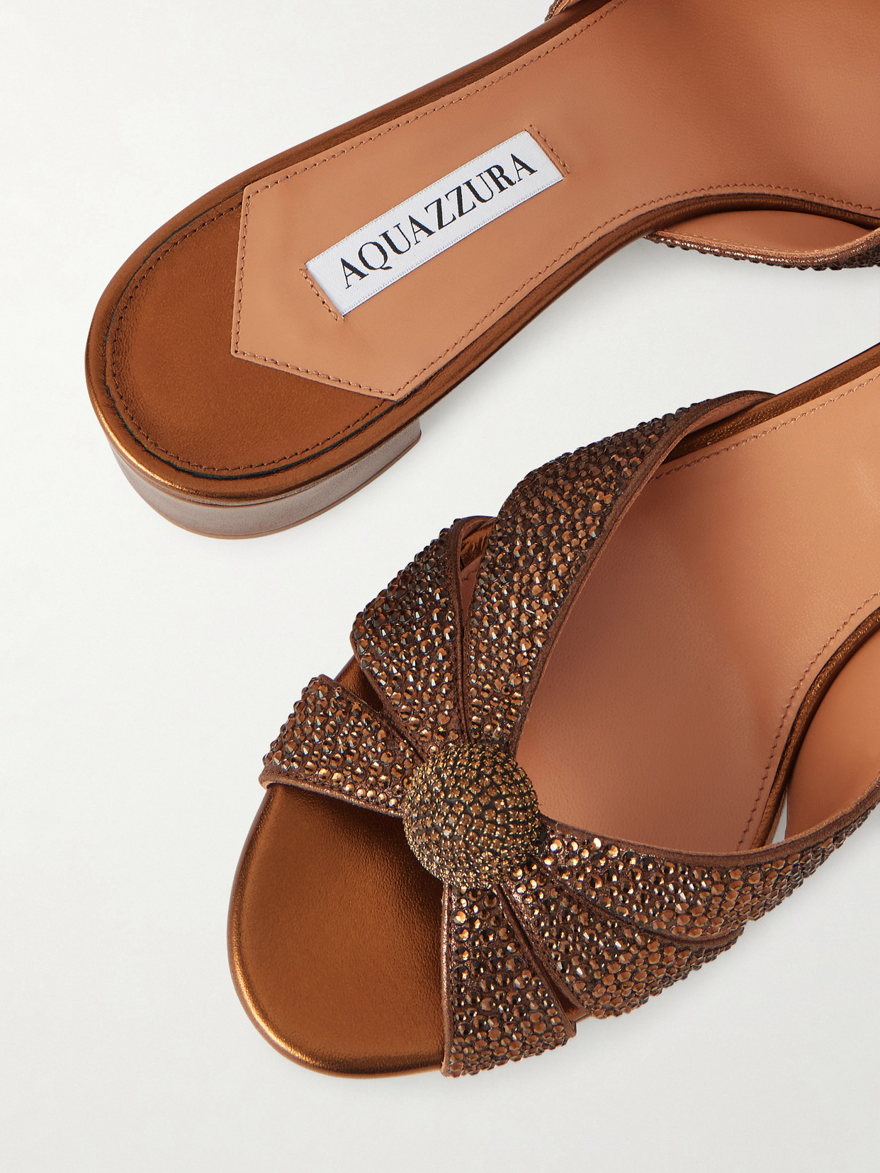 Italian Flirt 35 Crystal-Embellished Mules