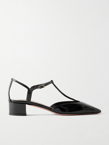AQUAZZURA Sorbonne 35 patent-leather pumps