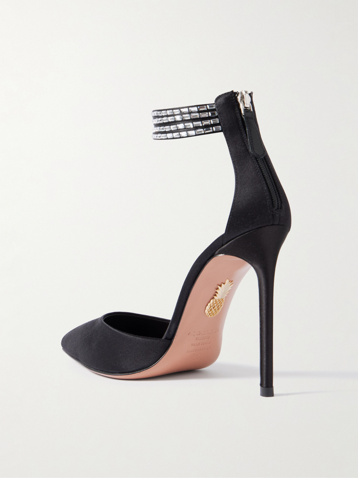 Luce 105 Crystal-Embellished Pumps