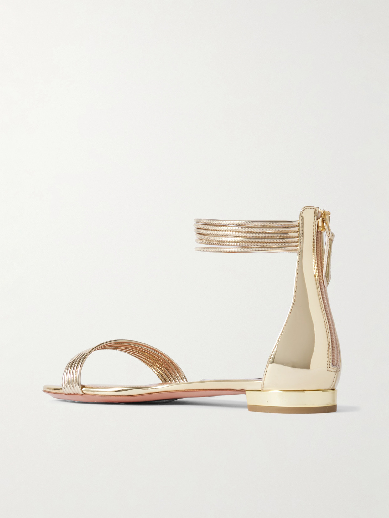 Sway Metallic-Leather Sandals