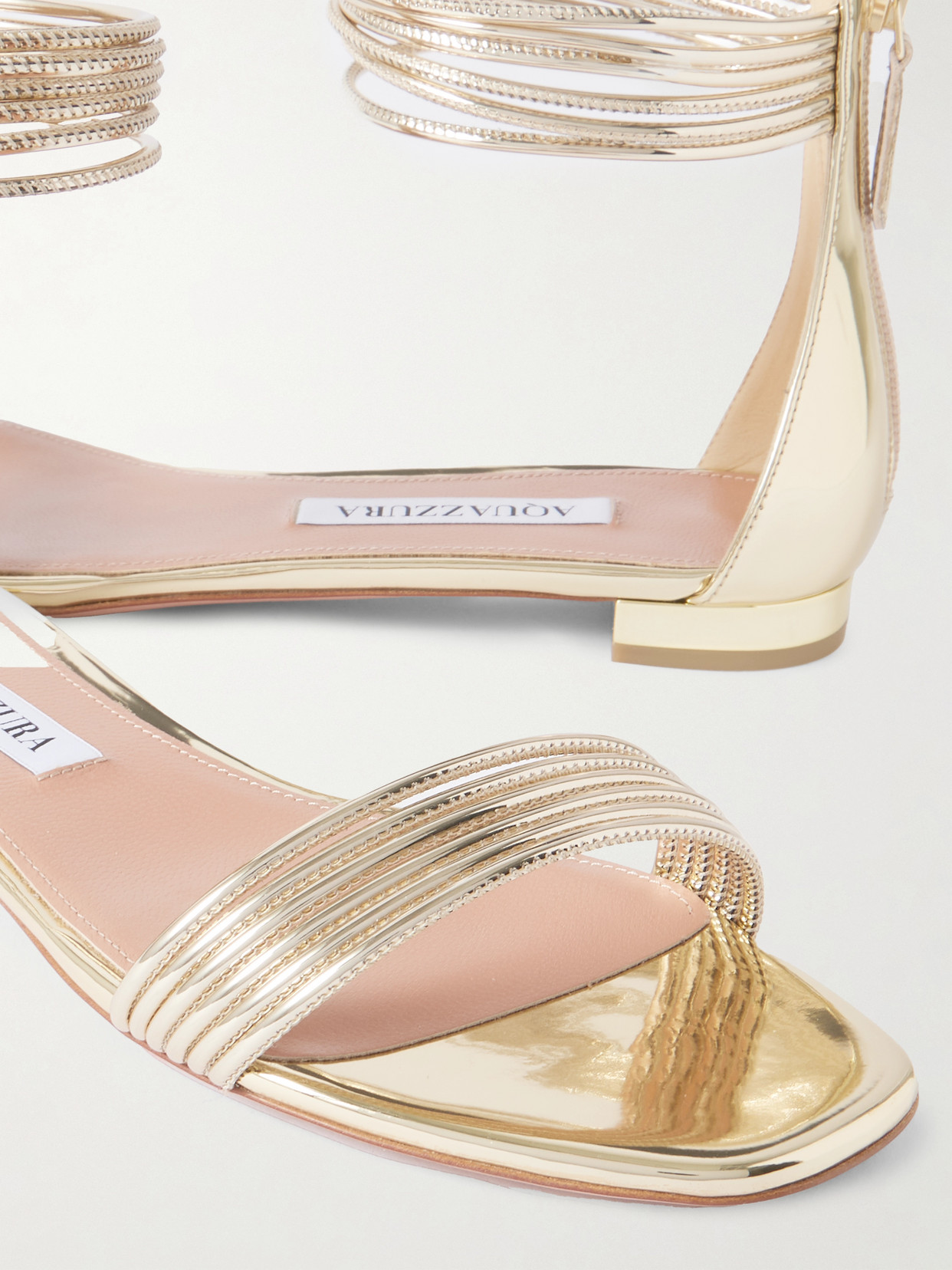 Sway Metallic-Leather Sandals