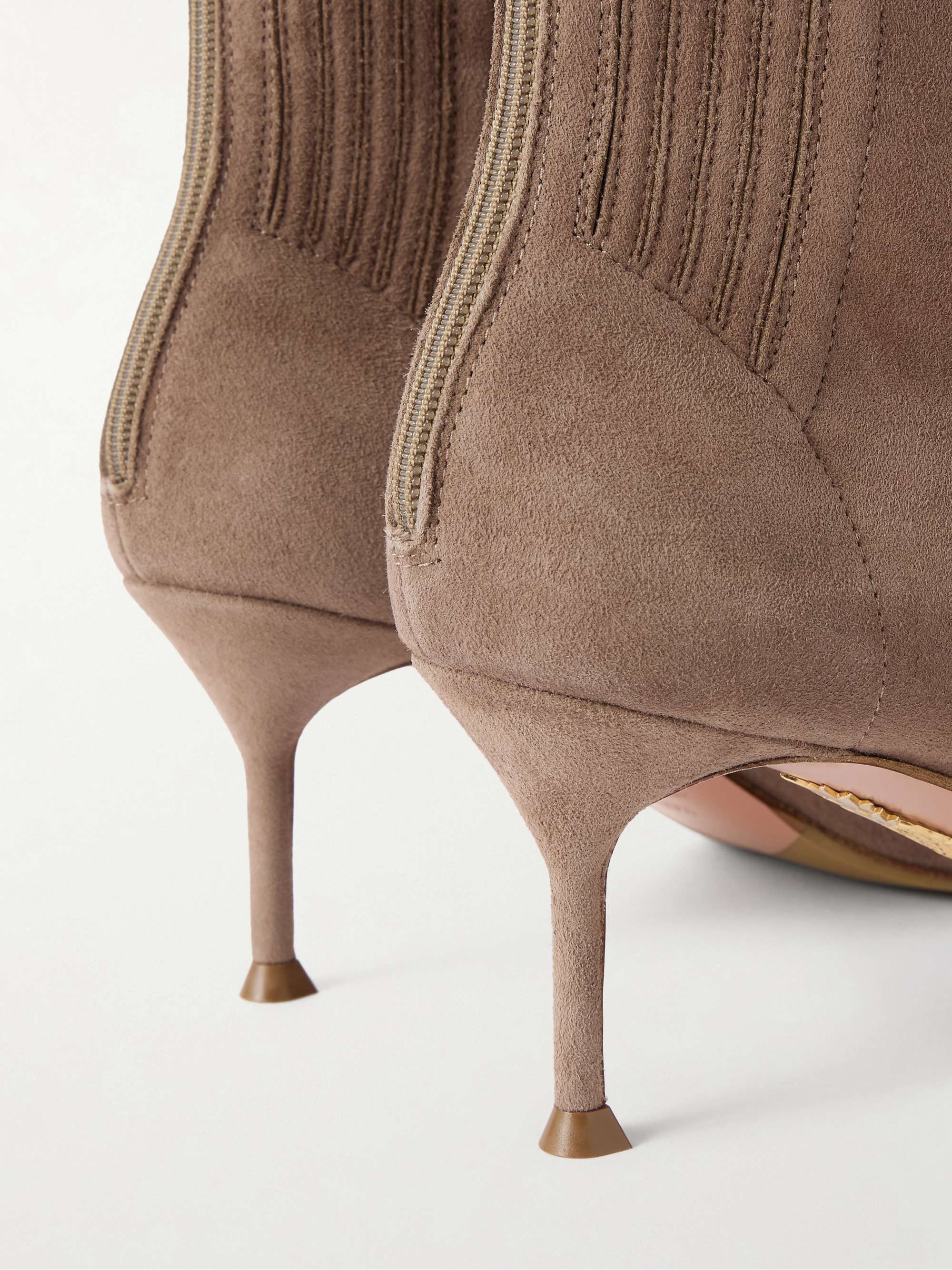 AQUAZZURA Saint Honoré 65 suede ankle boots | NET-A-PORTER
