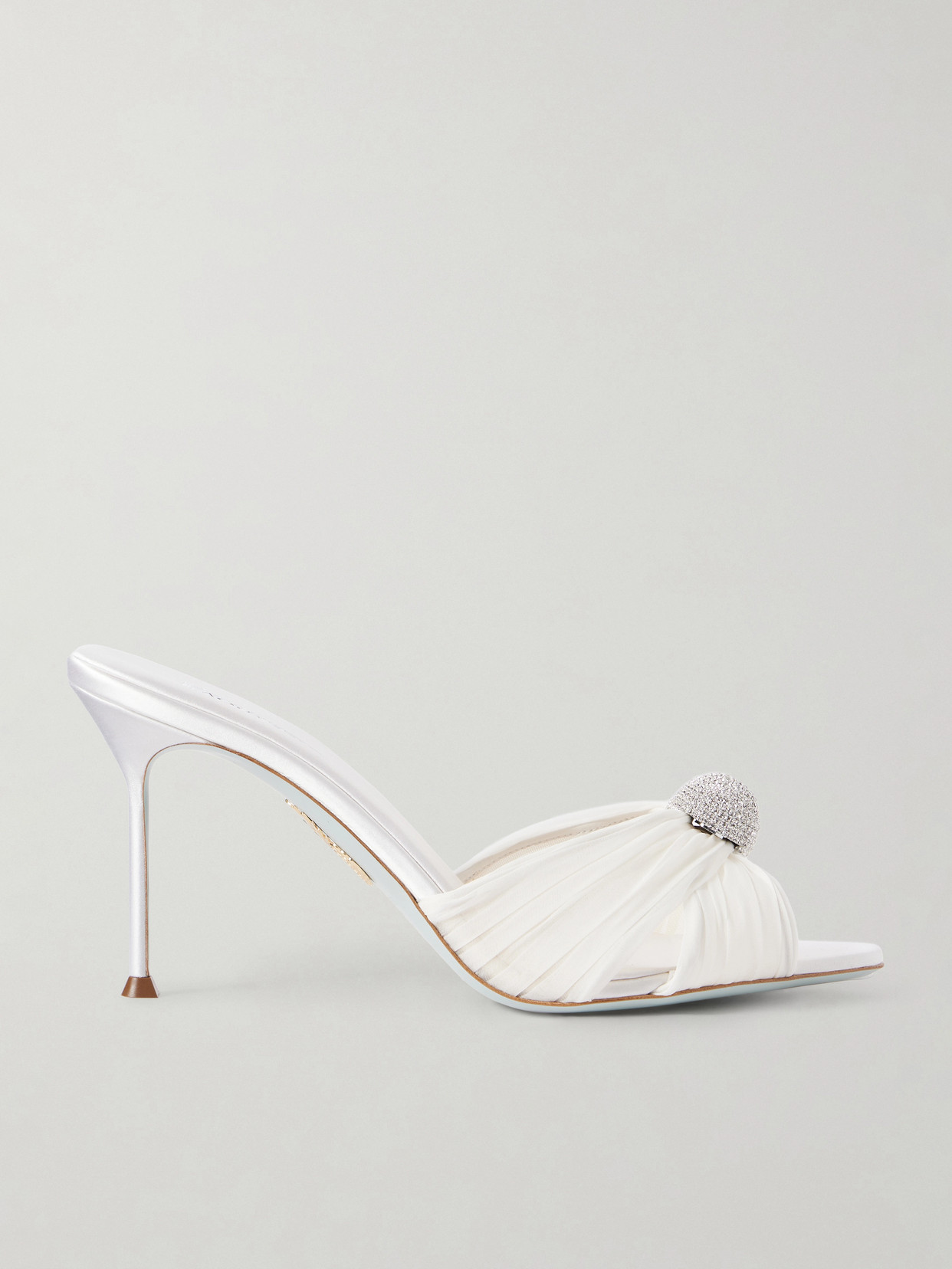 Mystery 85 Embellished Chiffon Mules