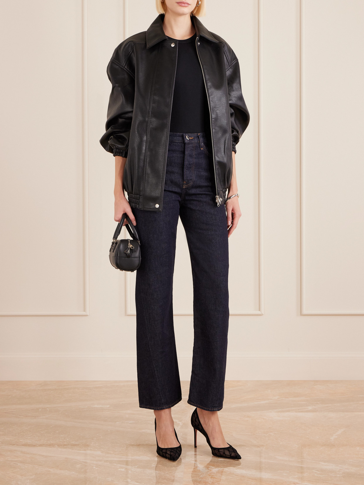 Aquazzura 85 Suede-trimmed Flocked Mesh Pumps In Black