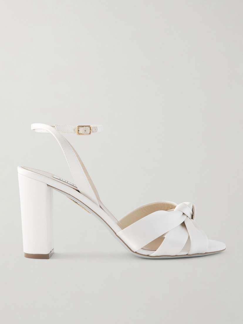 Aquazzura Nina 85 Satin Sandals