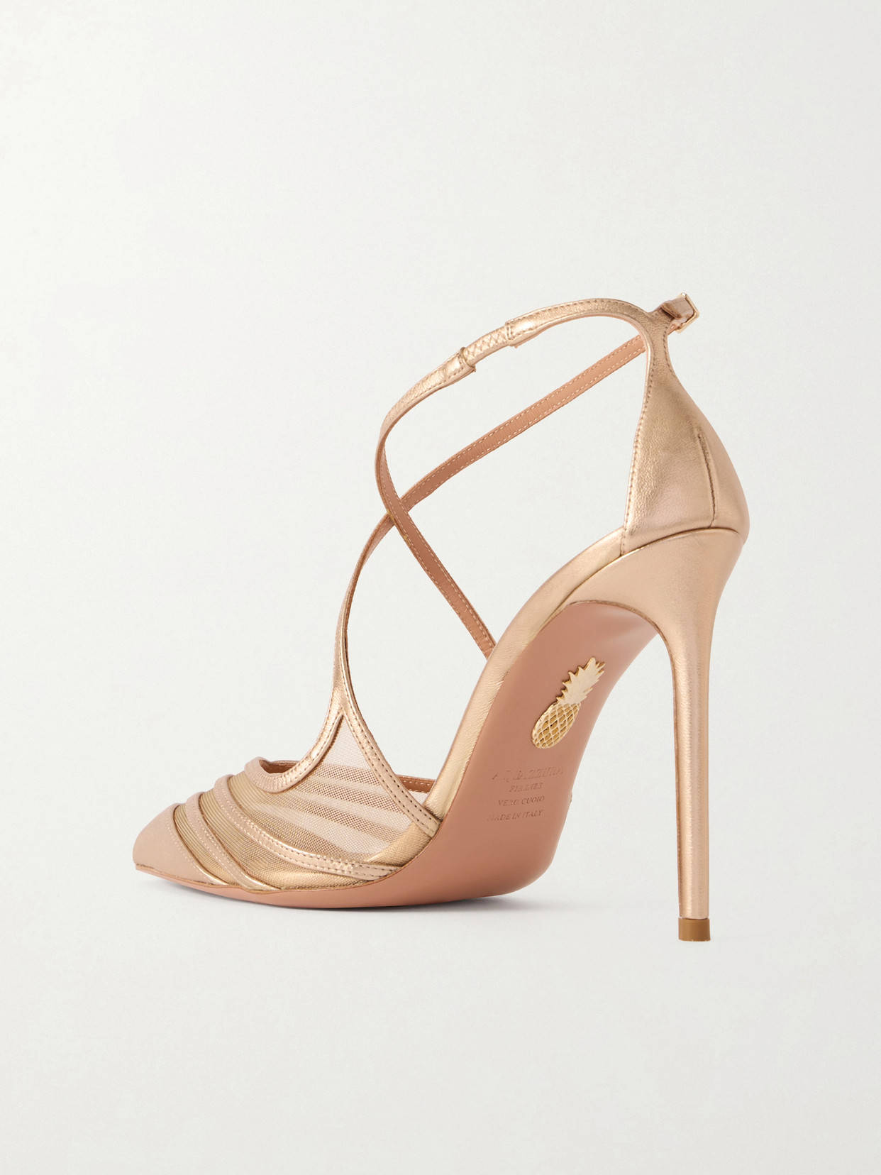 Alana 105 Metallic Leather And Pumps