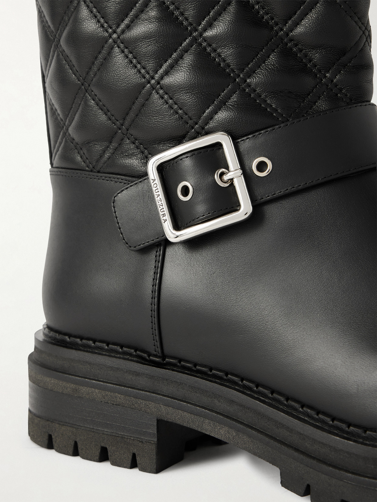 Liam 30 Buckled Quilted Ankle Boots
