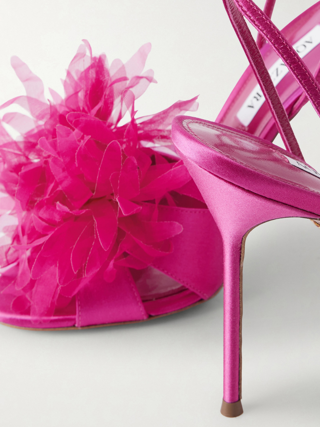 Poème 105 Embellished Organza-Trimmed Sandals