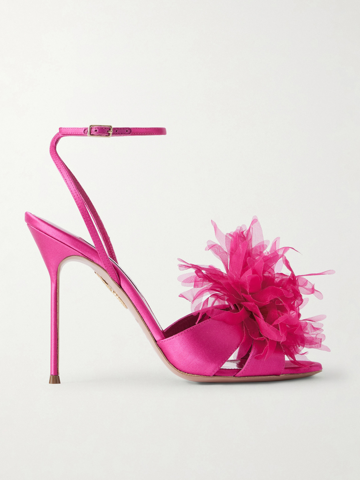 Poème 105 Embellished Organza-Trimmed Sandals