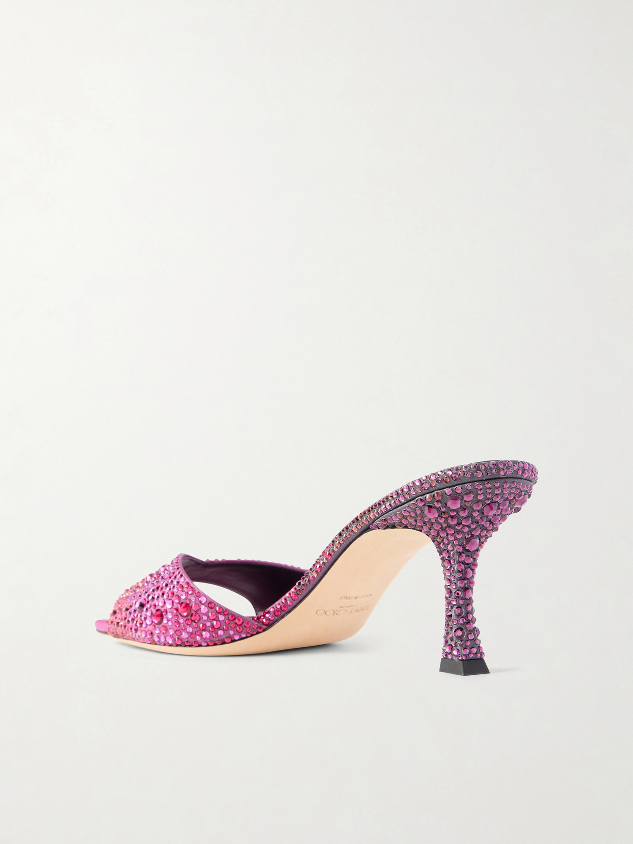 Skye 70 Crystal-Embellished Mules