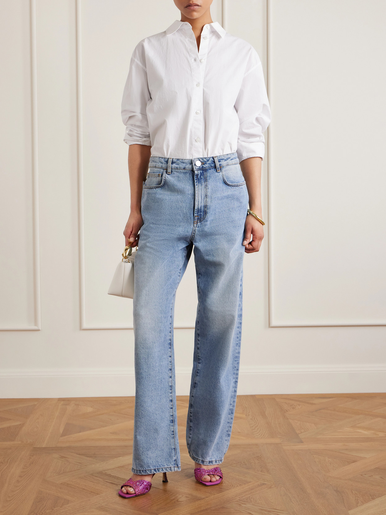 Skye 70 Crystal-Embellished Mules
