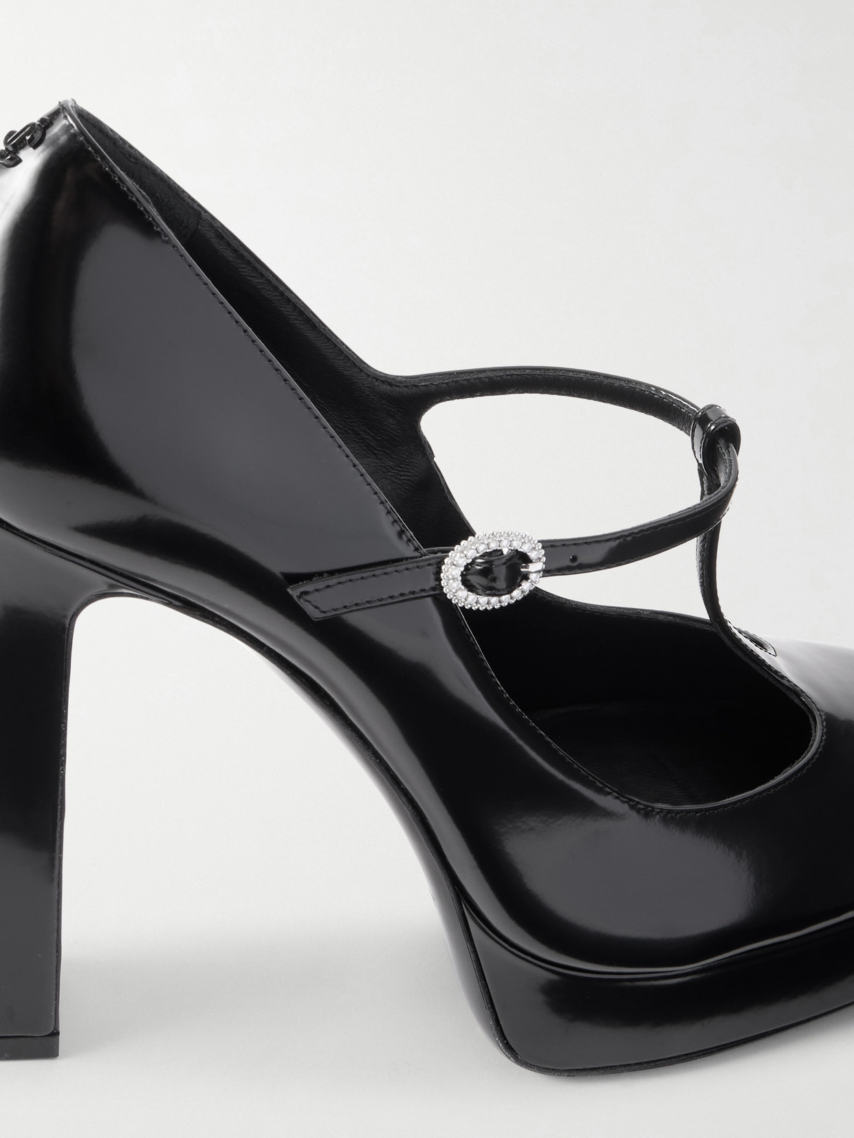 Marene 120 Embellished Patent-Leather Mary Jane Pumps