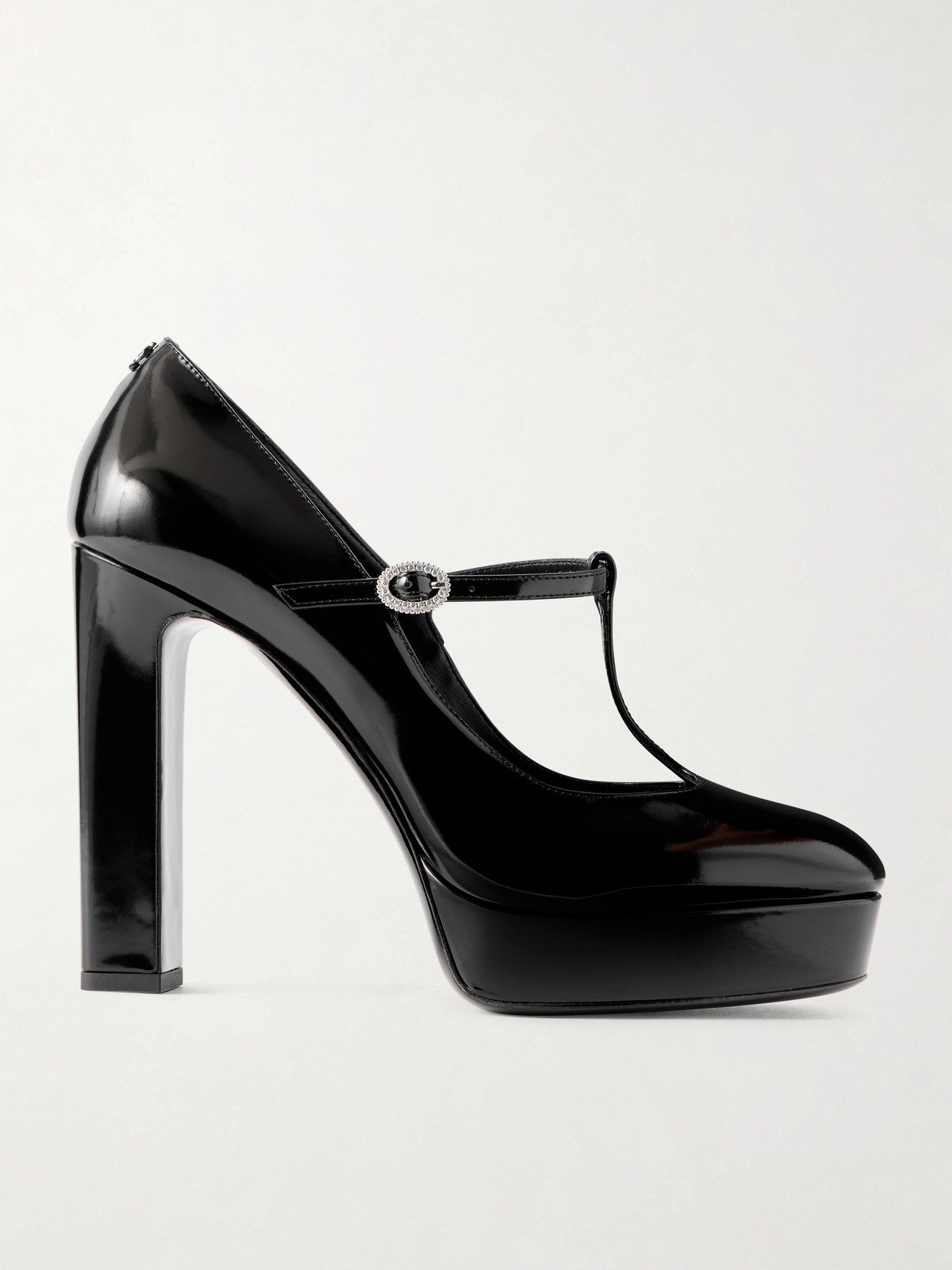 Marene 120 Embellished Patent-Leather Mary Jane Pumps