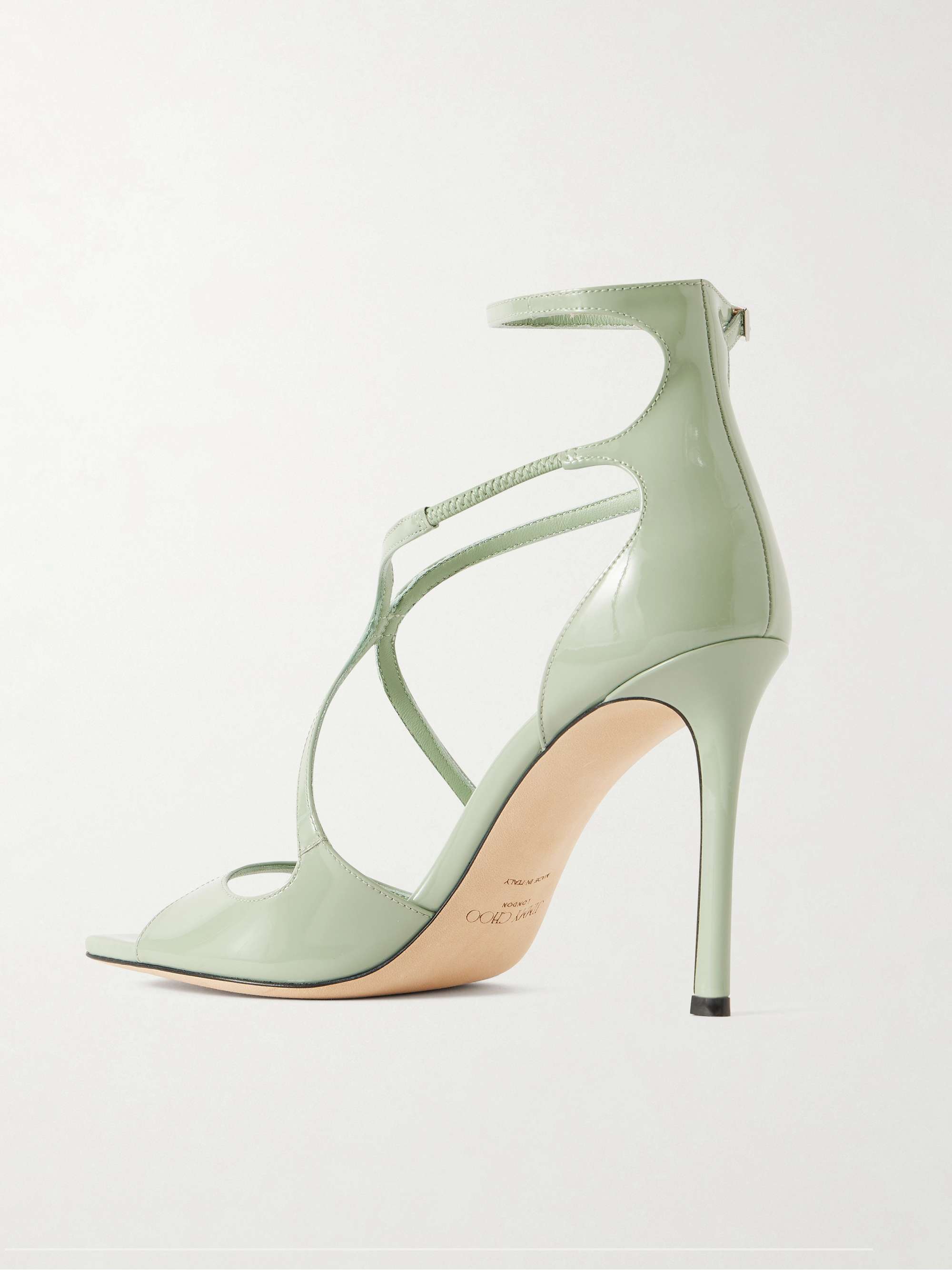 JIMMY CHOO Azia 95 patent-leather sandals