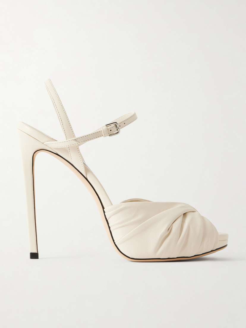 Jimmy Choo Elly 120 Leather Sandals
