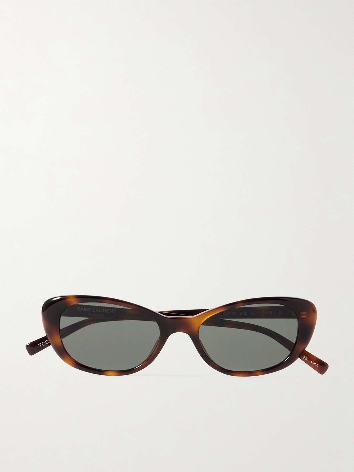 Saint Laurent Cat-eye Tortoiseshell Acetate Sunglasses In Brown