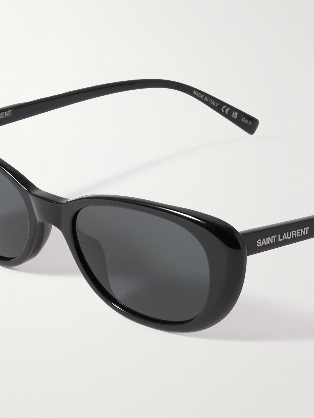 Saint Laurent Cat-eye Acetate Sunglasses In Black