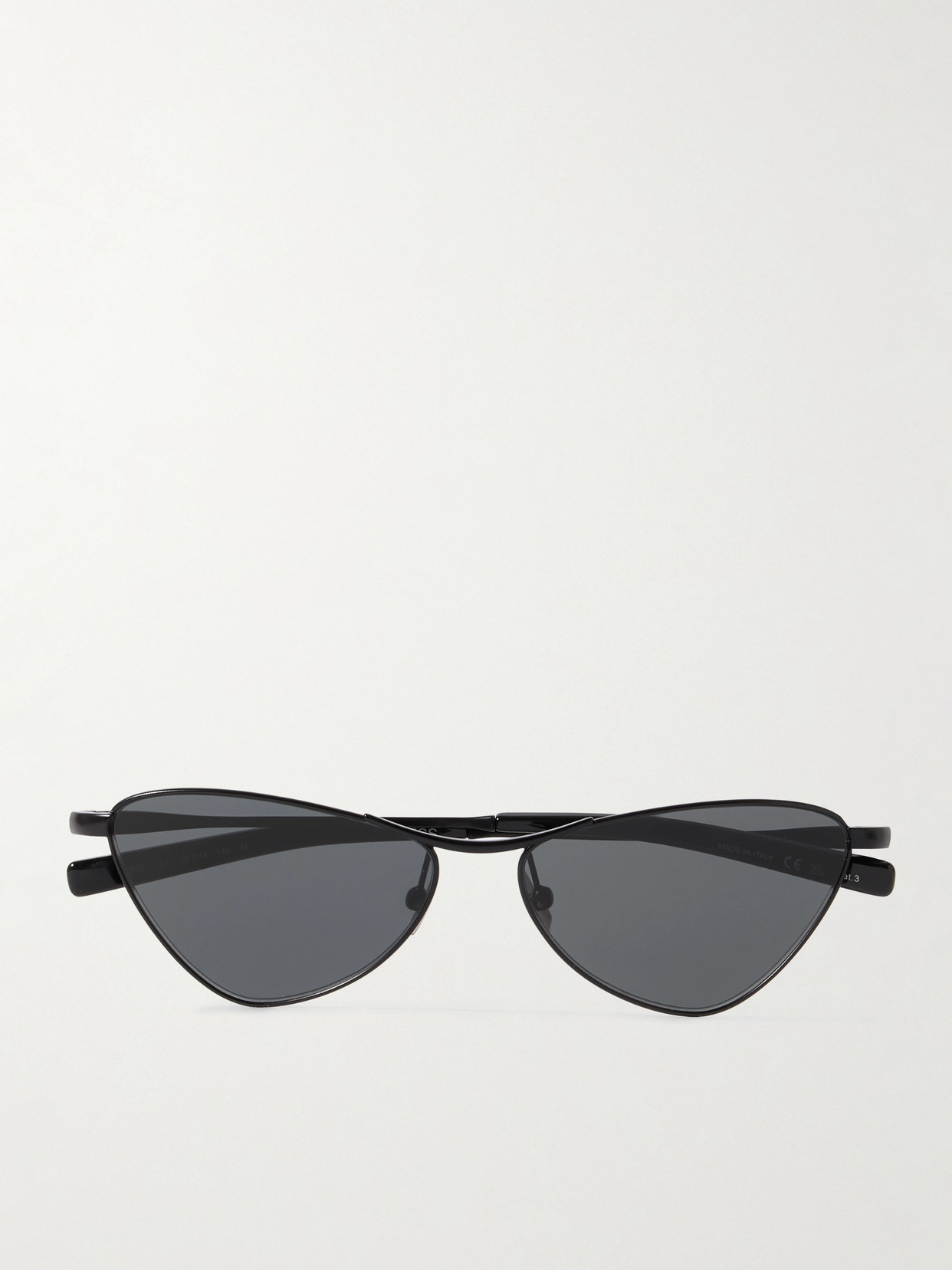 Saint Laurent Cat-eye Metal Sunglasses In Black