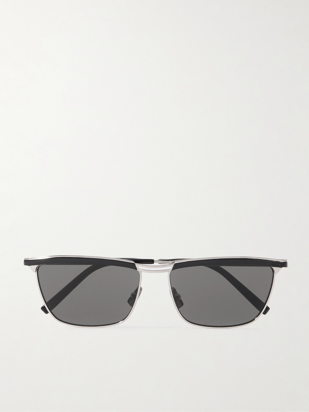 Saint Laurent Joe D-frame Acetate And Silver-tone Sunglasses