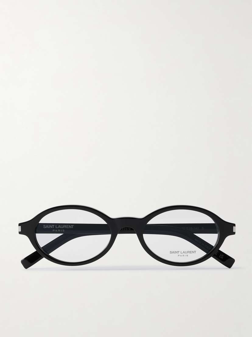 Saint Laurent Eyewear Oval-frame Acetate Optical Glasses