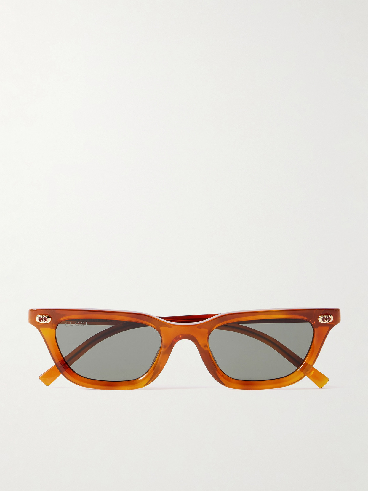 GUCCI EYEWEAR - Cat-eye Acetate Sunglasses - Brown
