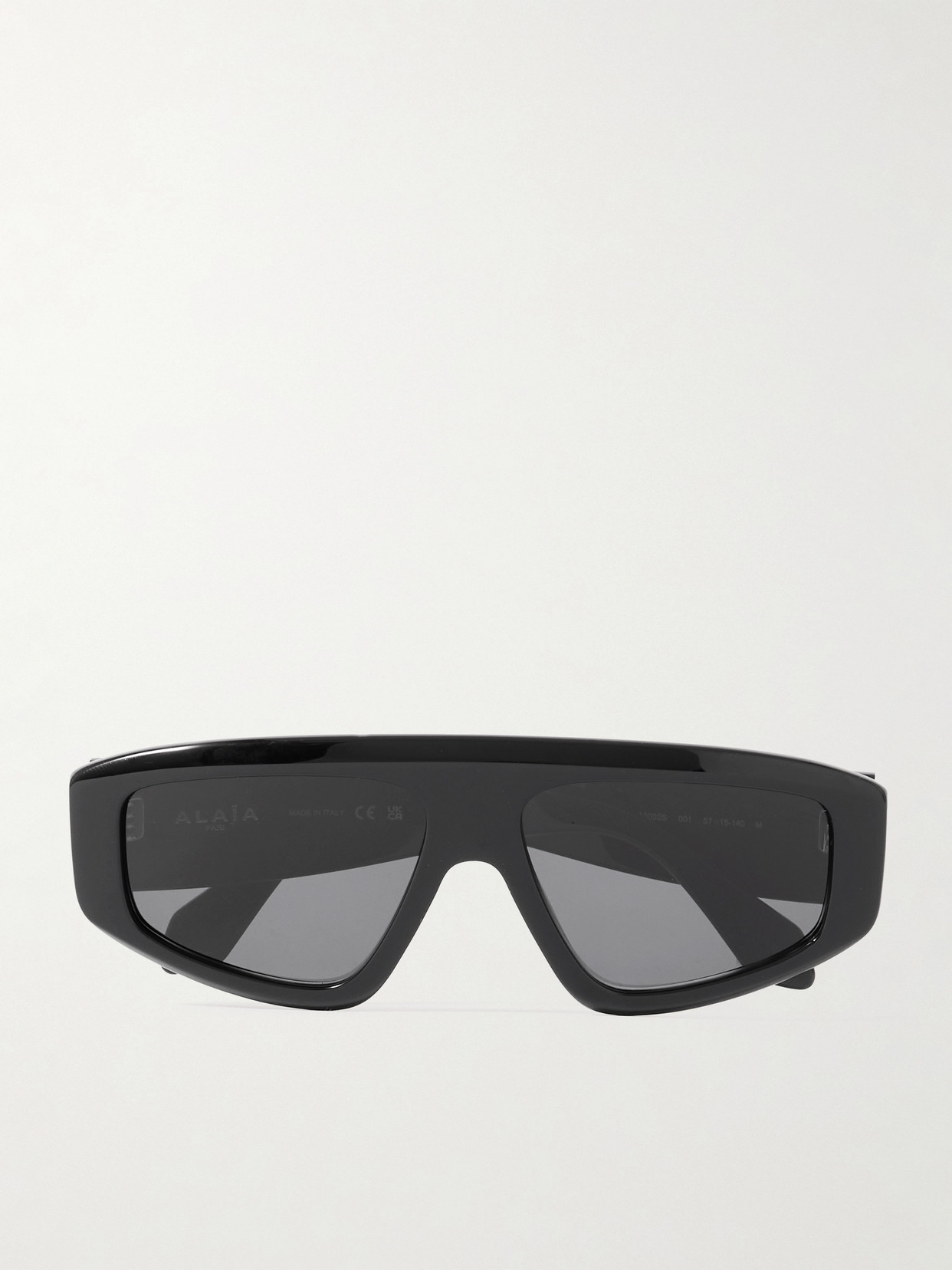Alaïa Mask D-frame Acetate Sunglasses In Black