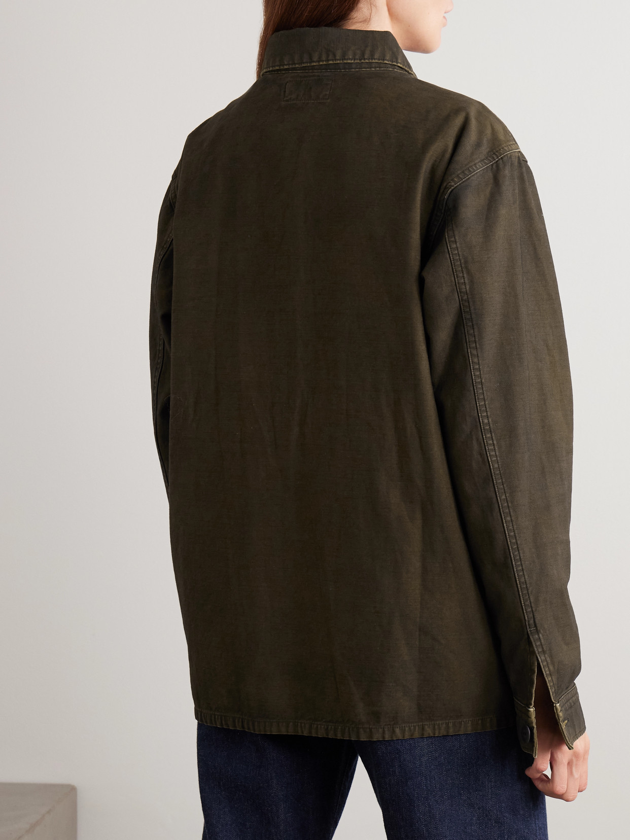 Rrl Asher Cotton-canvas Jacket In Green