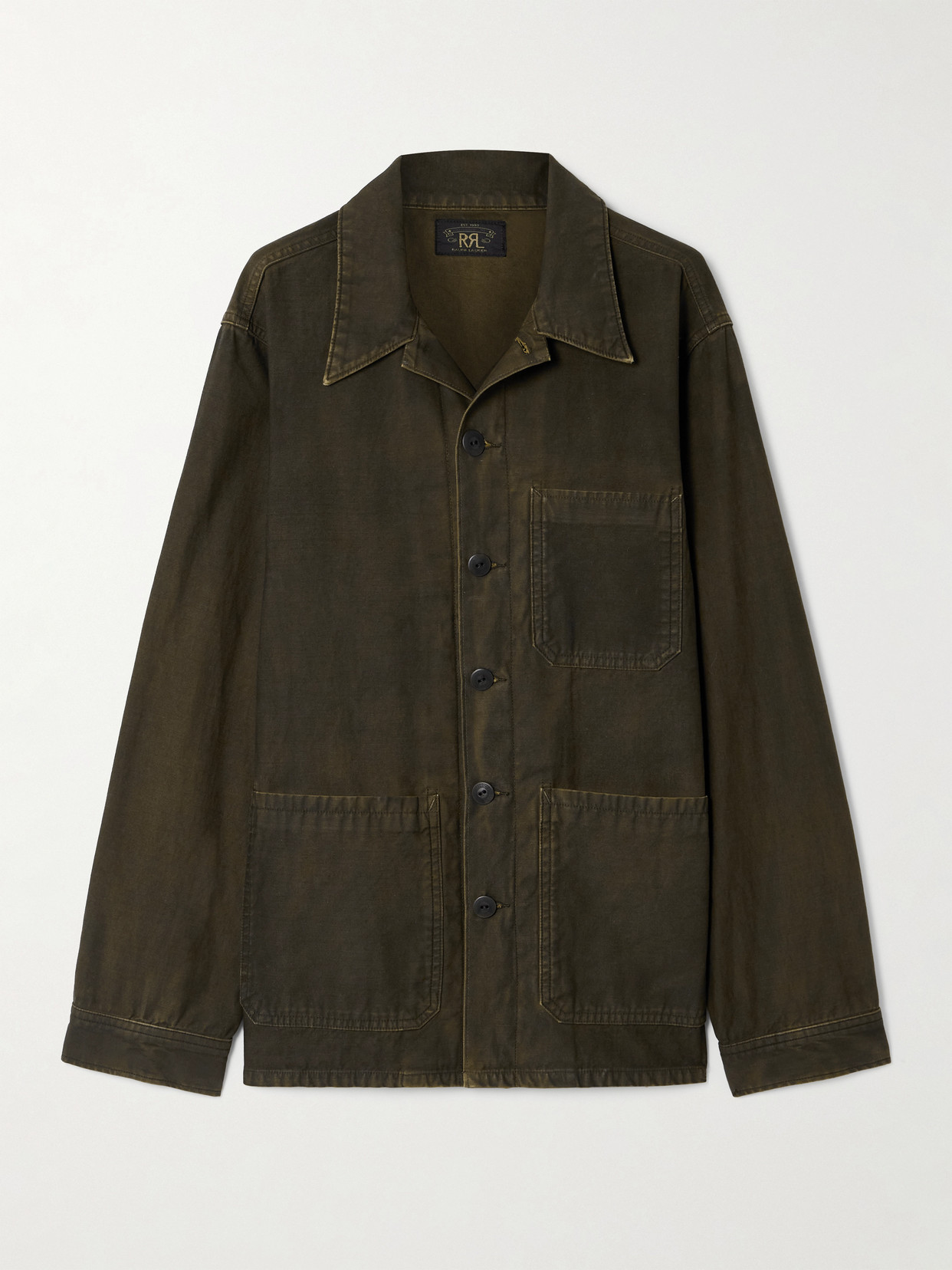 Rrl Asher Cotton-canvas Jacket In Green