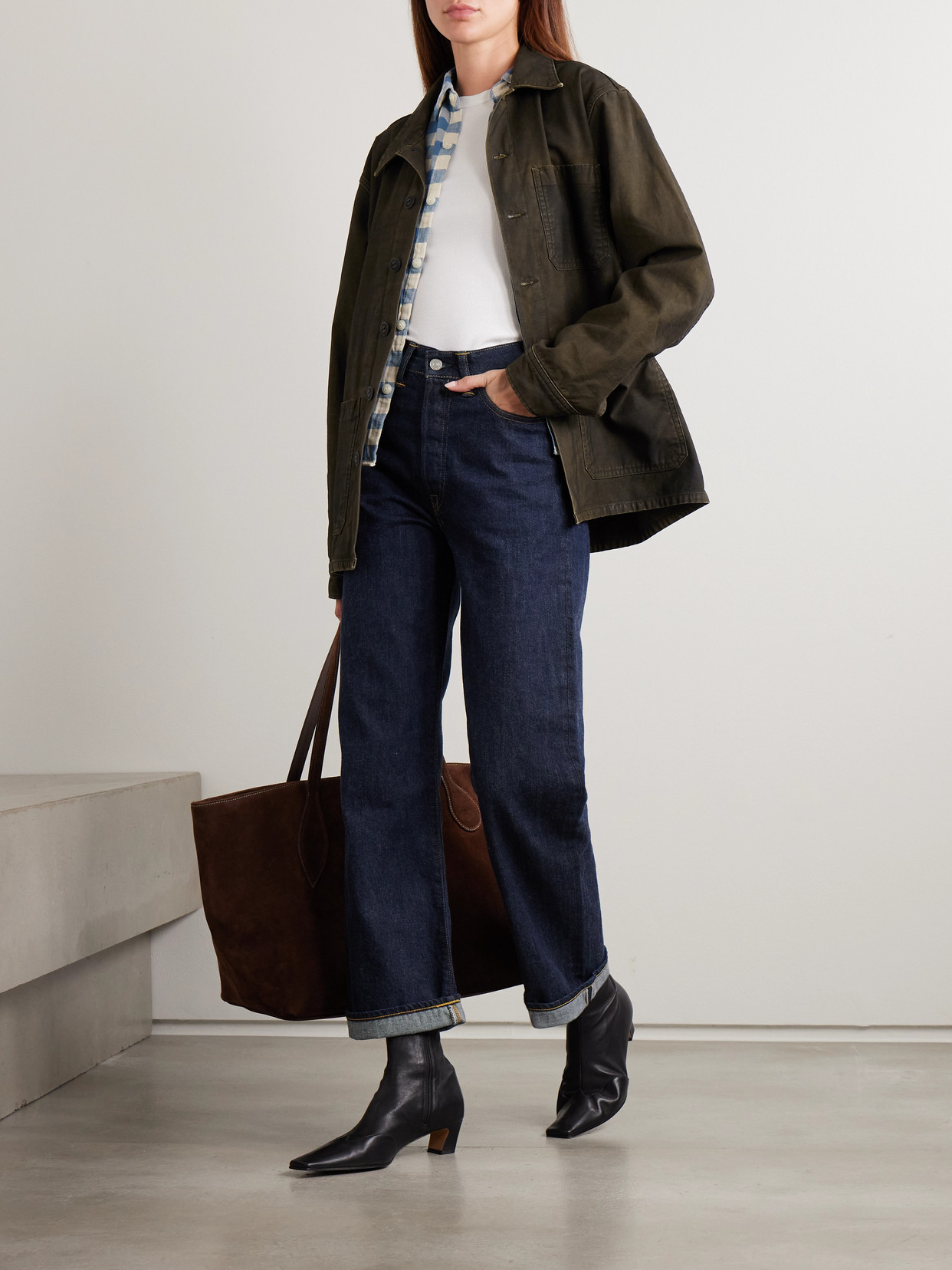 Rrl Asher Cotton-canvas Jacket In Green