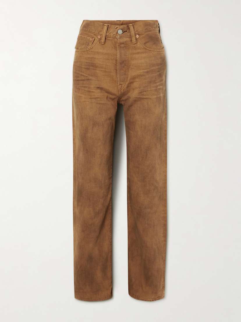 RRL High-rise Straight-leg Jeans