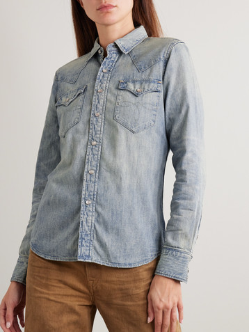 RRL Buffalo denim shirt