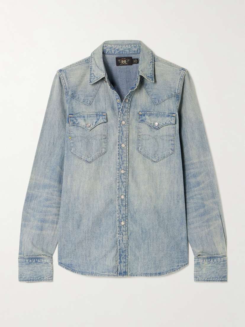 RRL Buffalo Denim Shirt