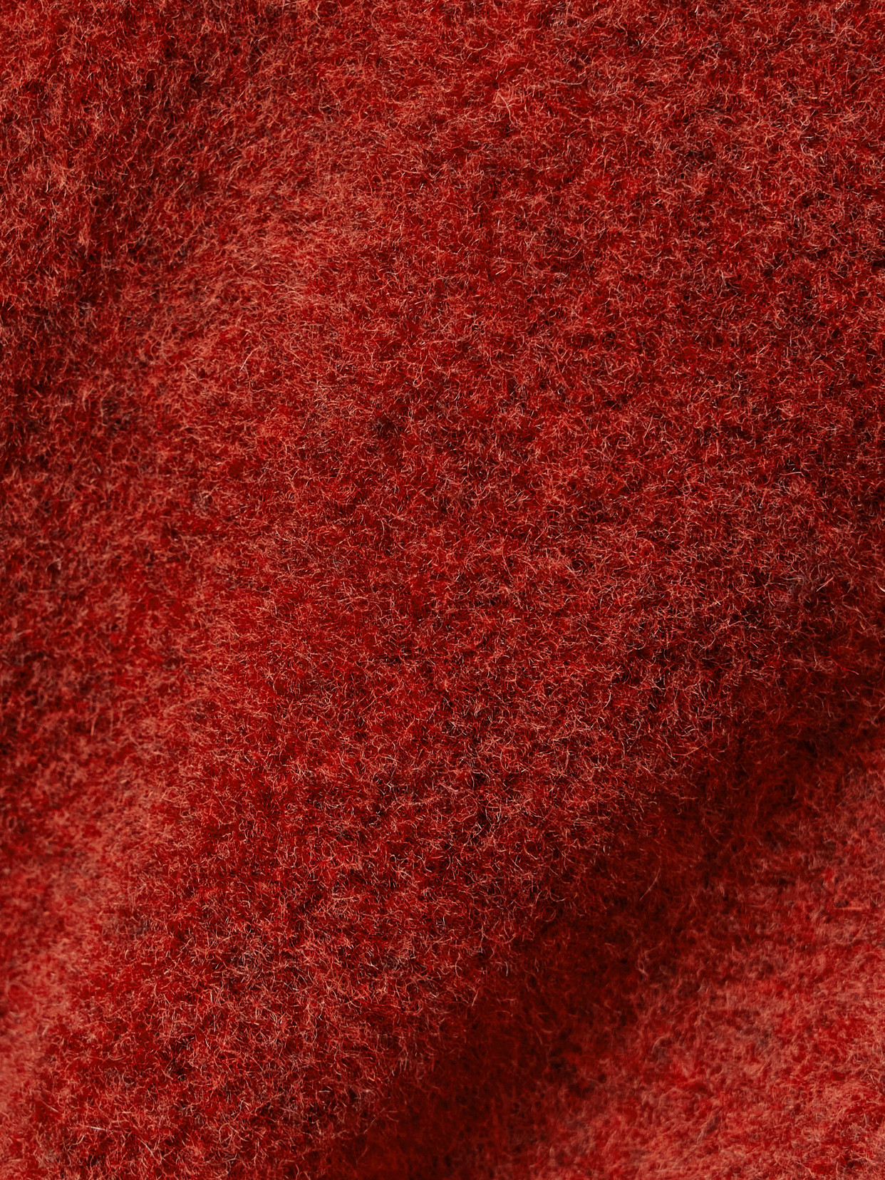 Rrl Shell-trimmed Wool-blend Fleece Jacket In Red