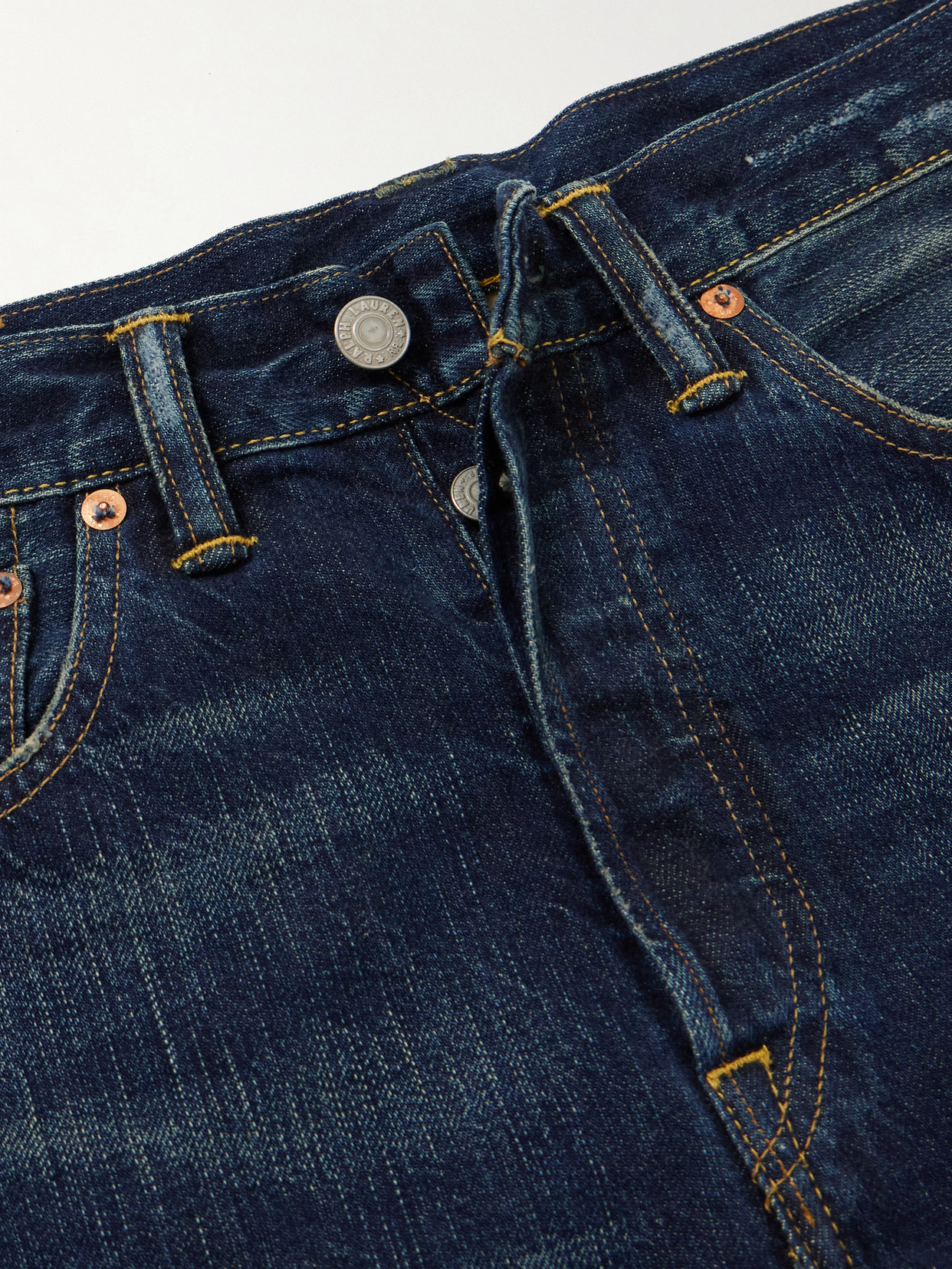 Cropped Mid-Rise Straight-Leg Jeans