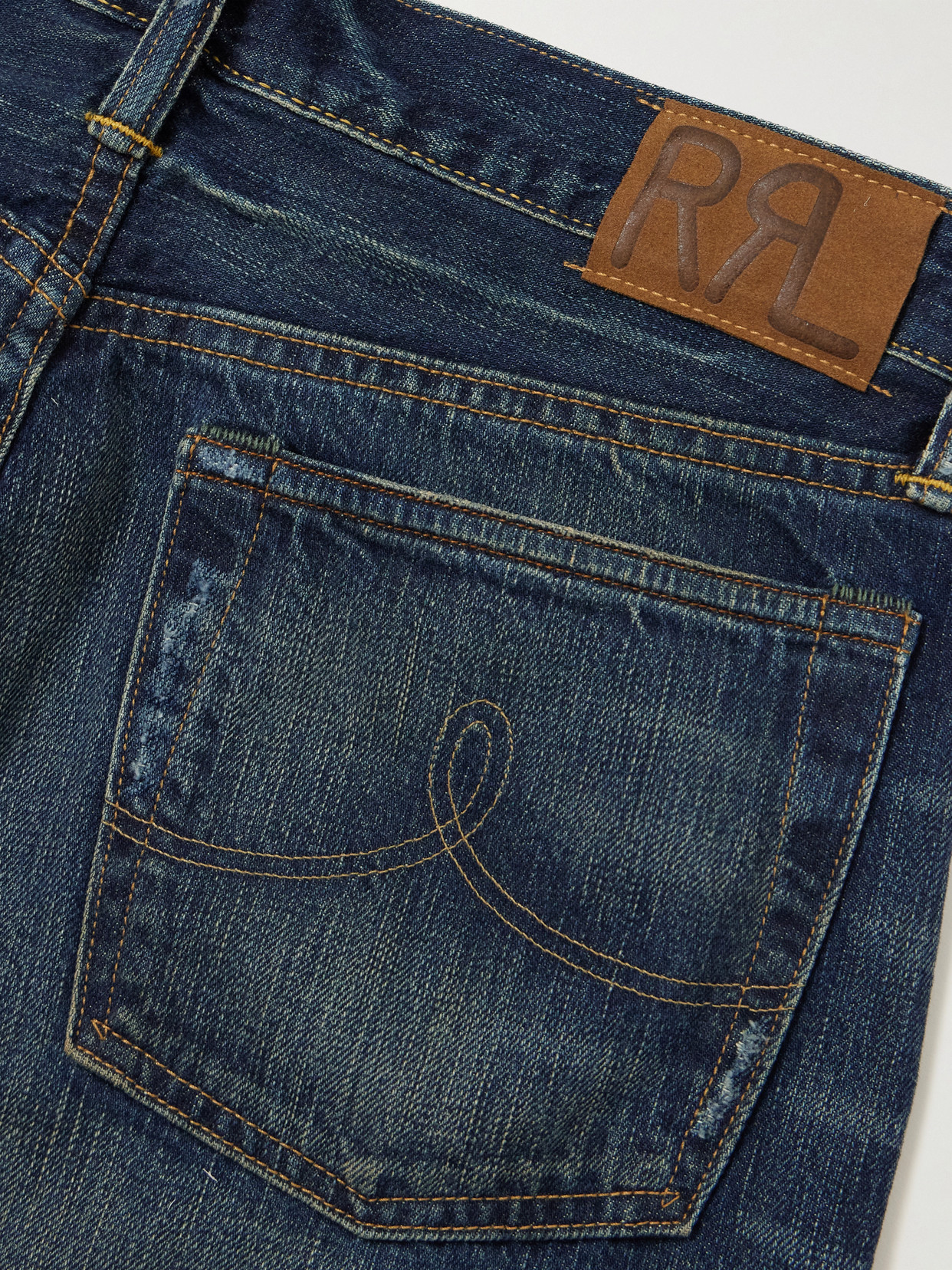 Cropped Mid-Rise Straight-Leg Jeans