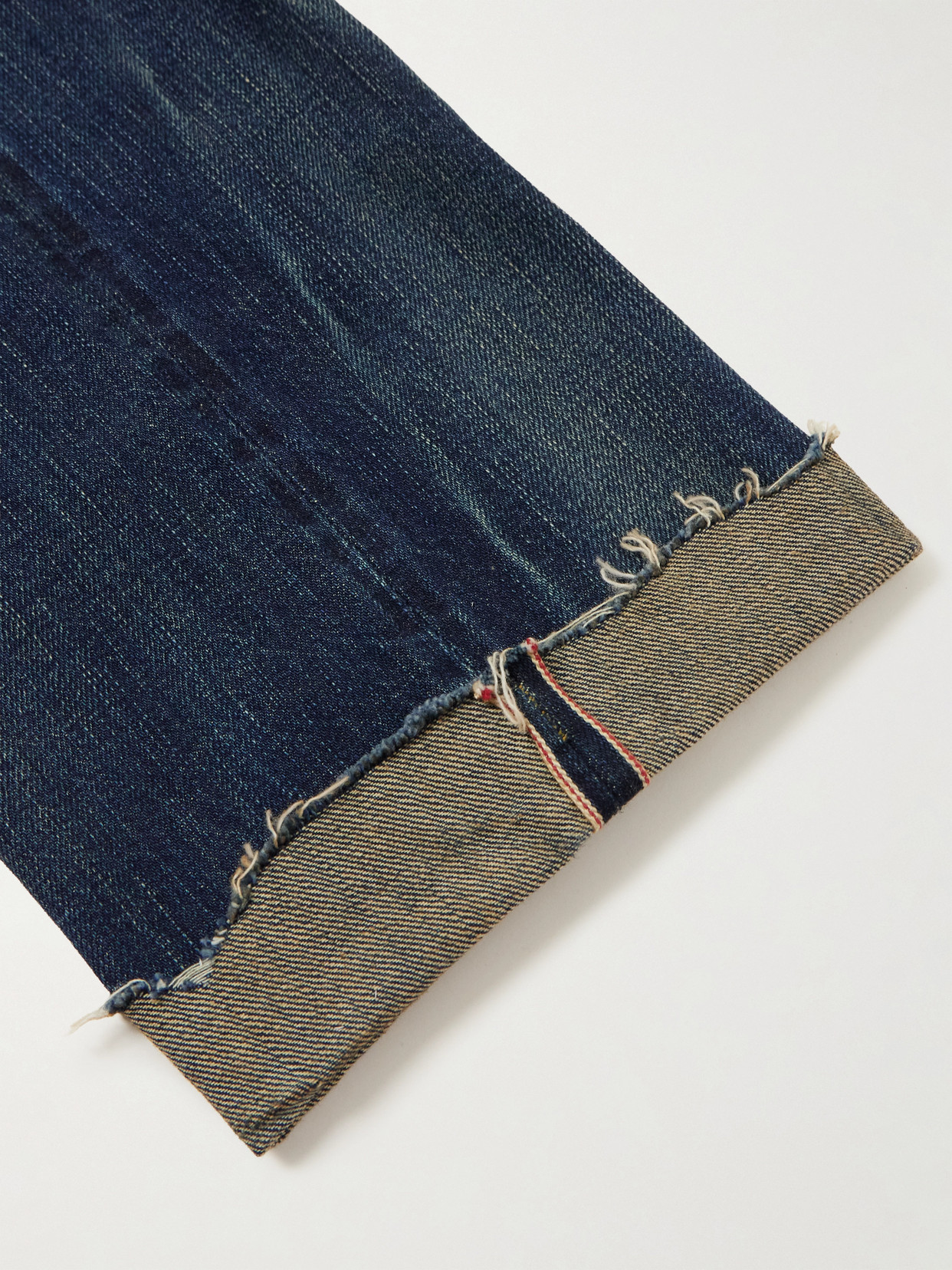 Cropped Mid-Rise Straight-Leg Jeans