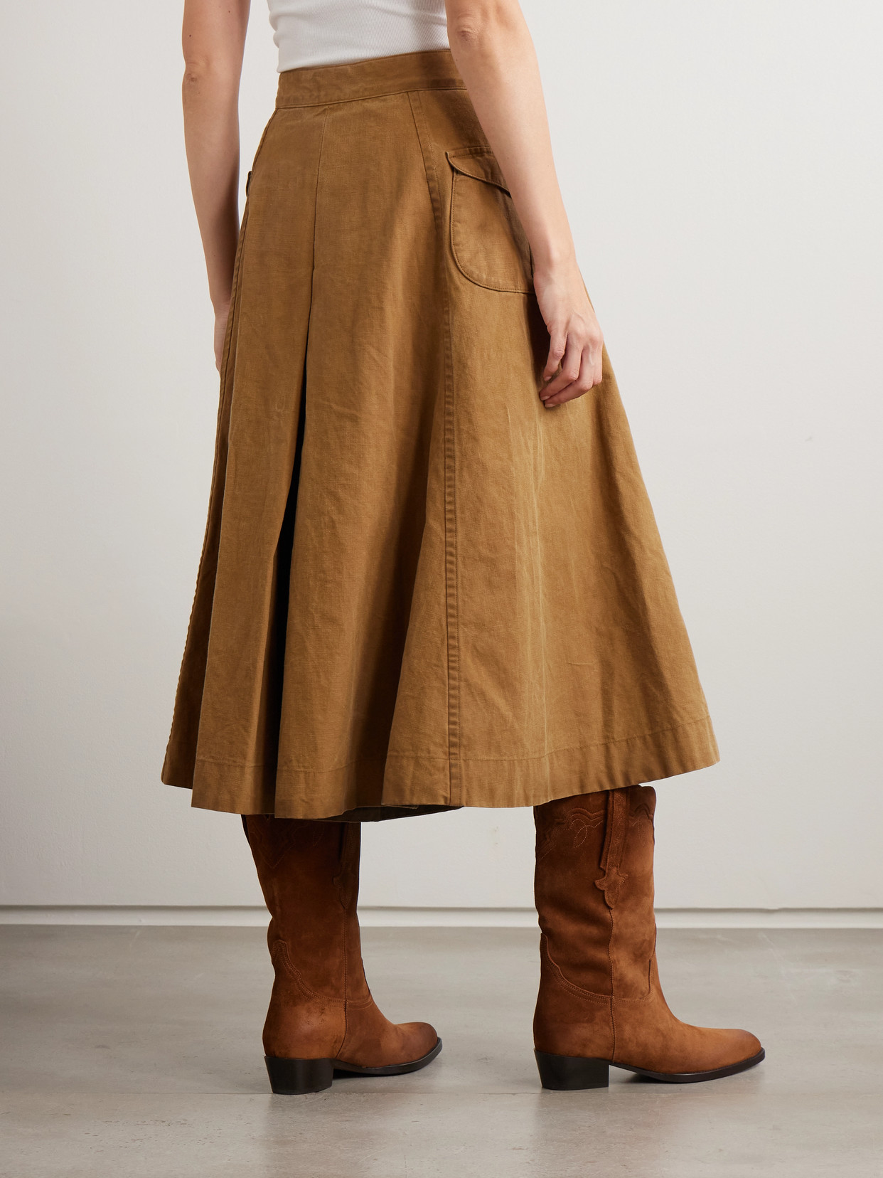Cailtyn Cotton-Canvas Midi