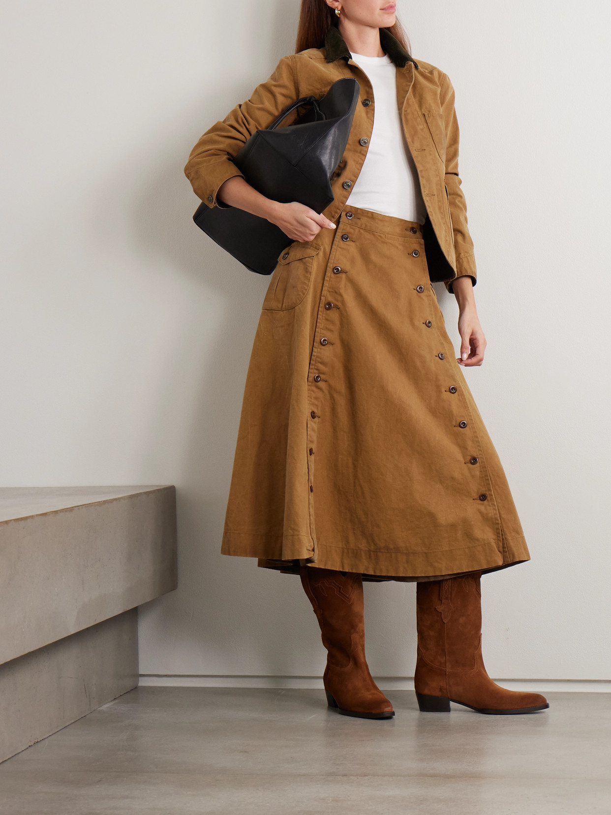 Cailtyn Cotton-Canvas Midi