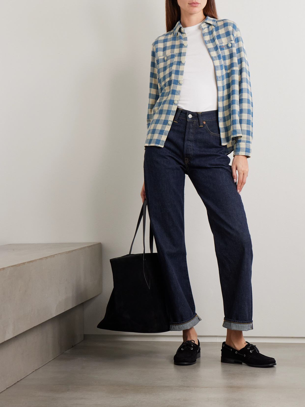 Farrell Gingham Cotton And Linen-Blend Shirt