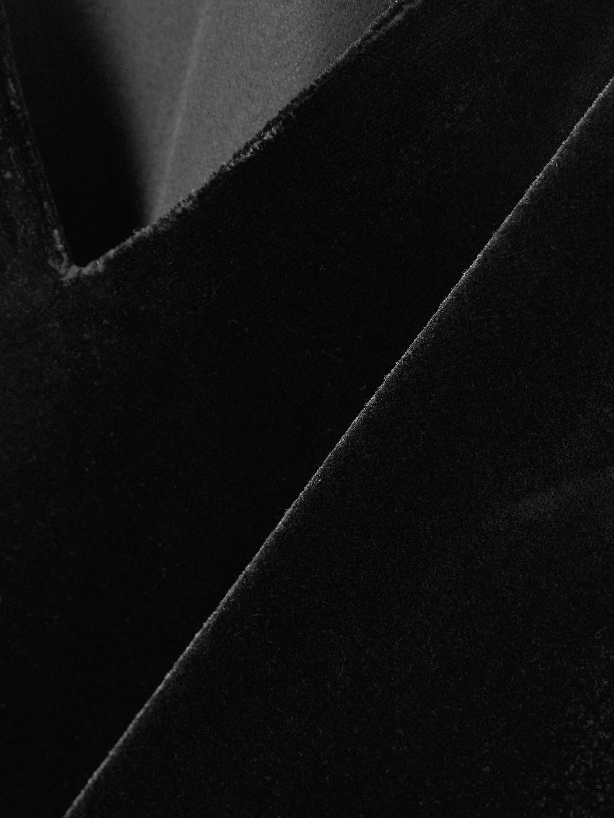 The Row Heloise Silk-velvet Midi Dress In Black