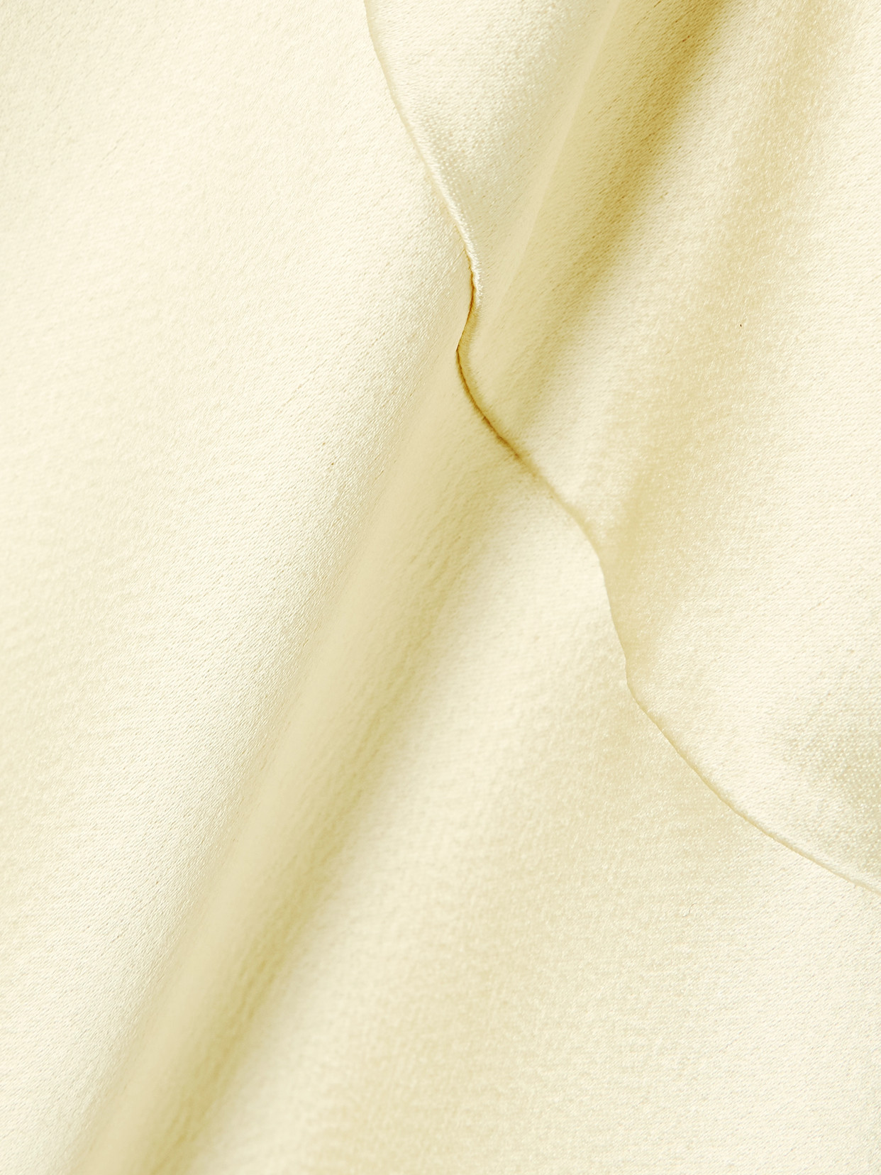 The Row Barika Hammered-silk Midi Dress In Yellow