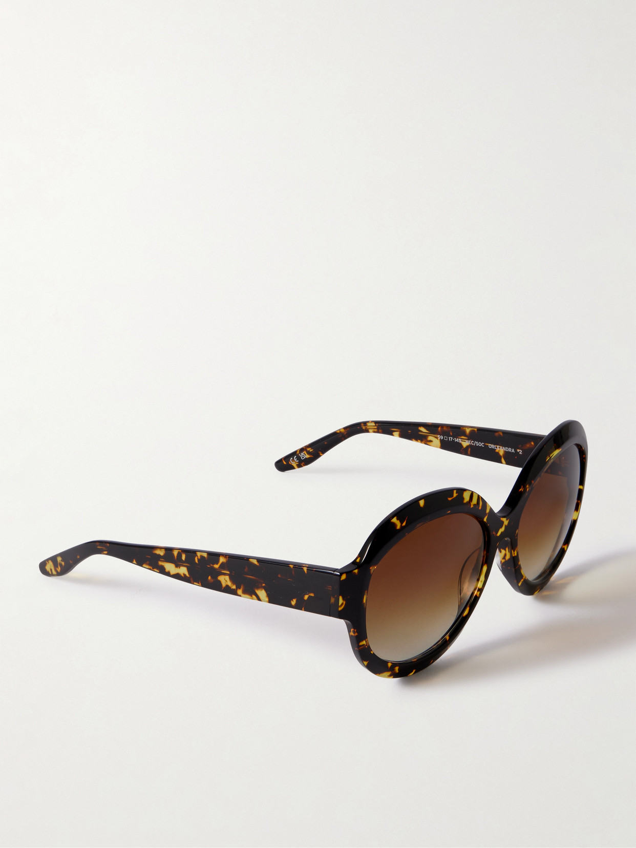 Barton Perreira Orleandra Round-frame Tortoiseshell Acetate Sunglasses In Brown