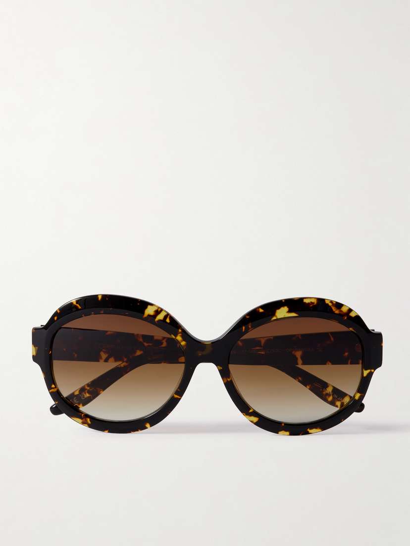 BARTON PERREIRA Orleandra Round-frame Tortoiseshell Acetate Sunglasses