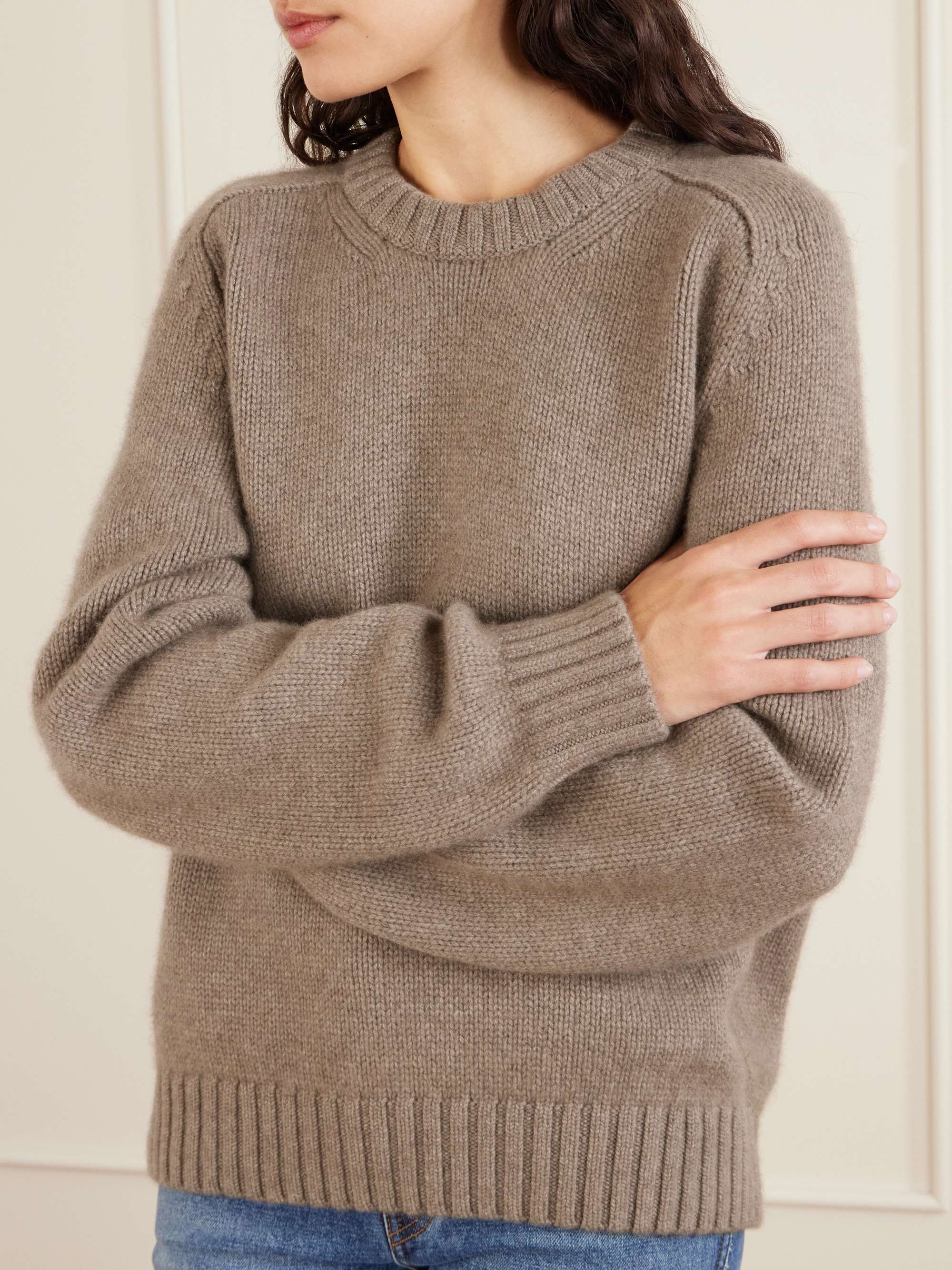 KHAITE Mae cashmere sweater
