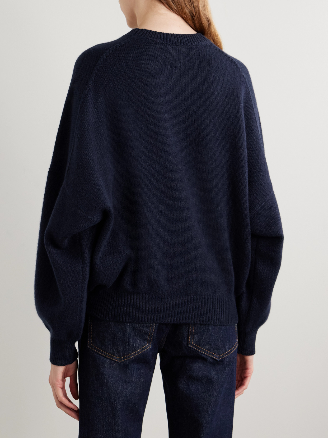 Khaite Margaux Oversized Cashmere Sweater In Blue