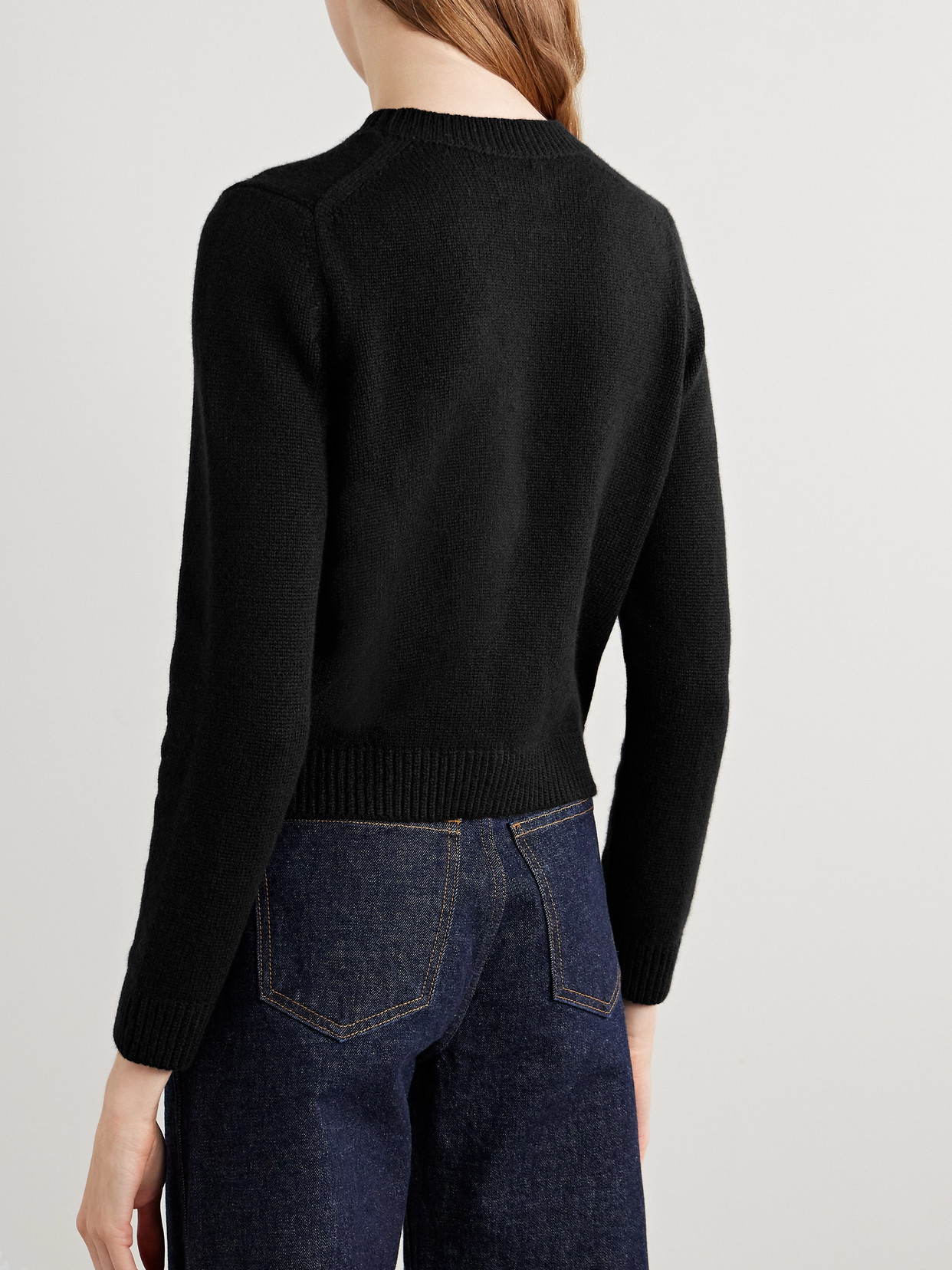 Khaite Leta Cashmere Sweater In Black