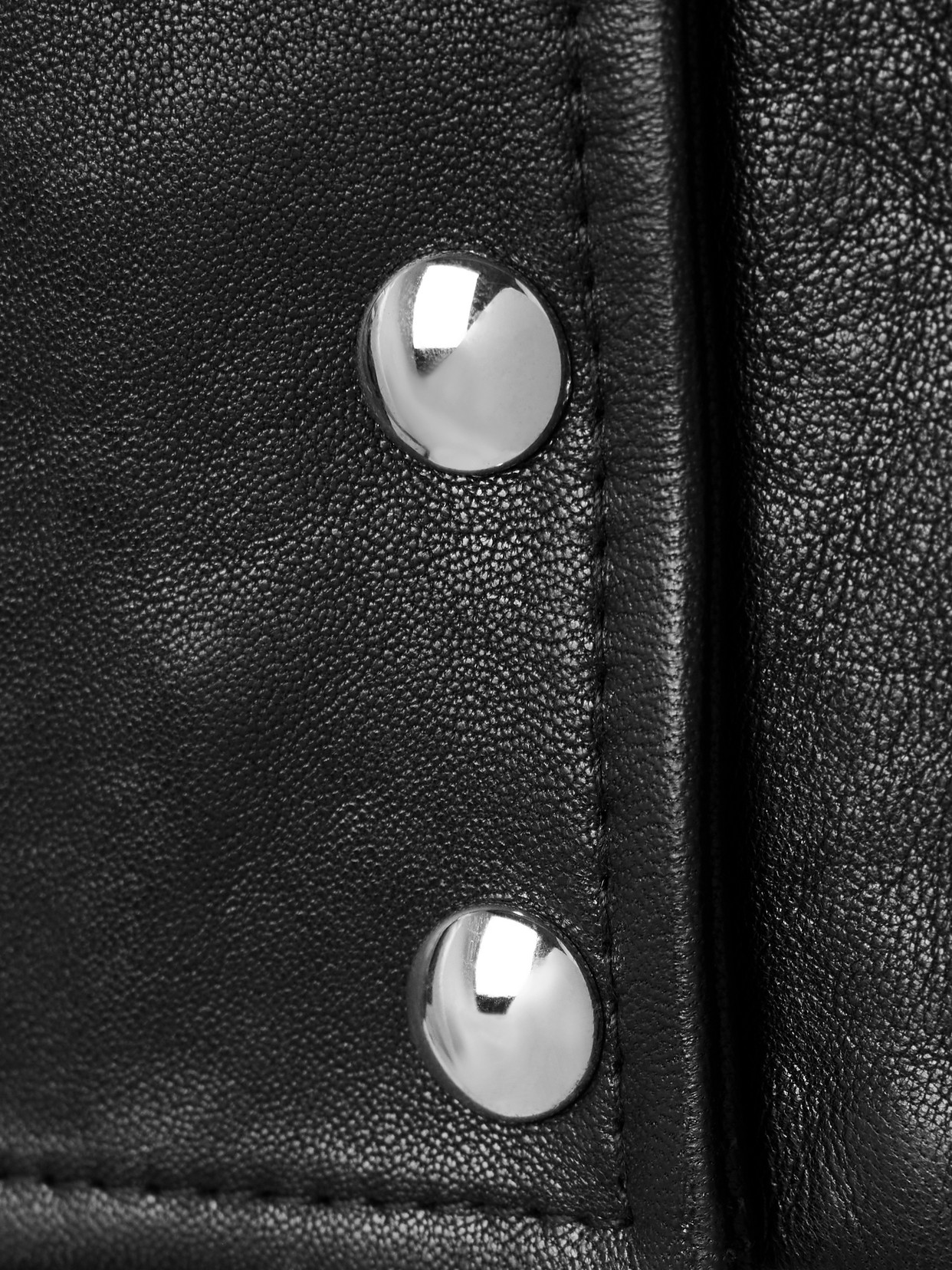 Khaite Shelman Leather Bomber Jacket In Black