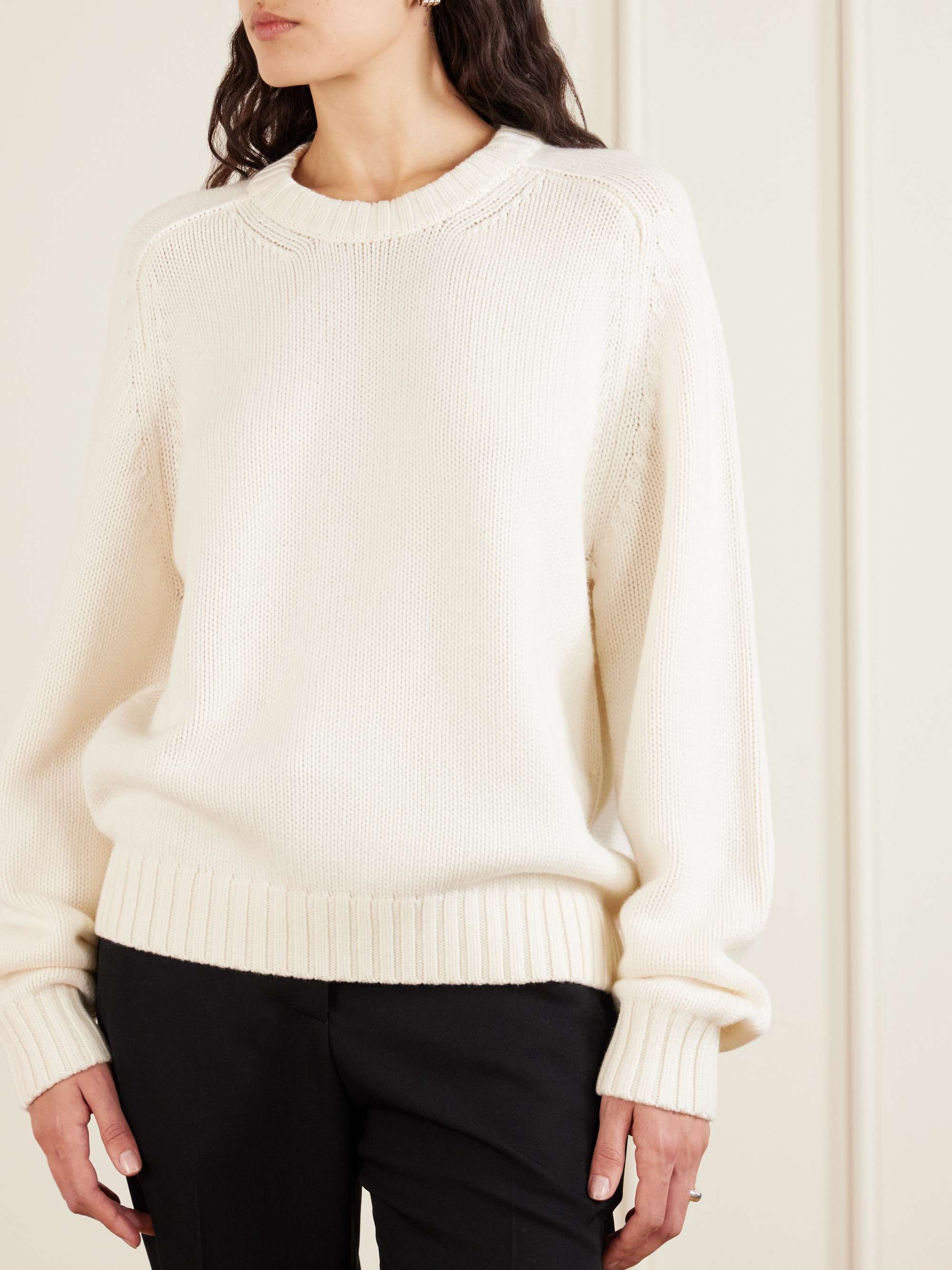 KHAITE Mae cashmere sweater
