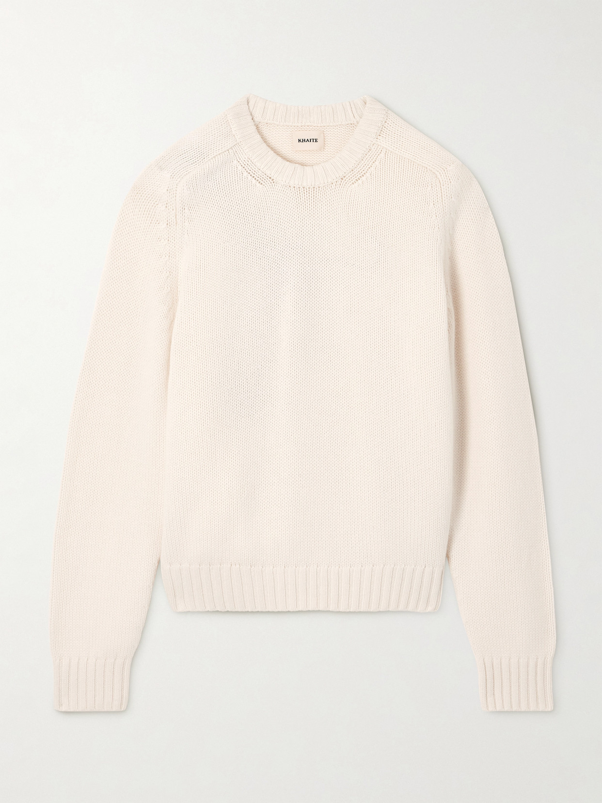 Khaite Mae Cashmere Sweater In White